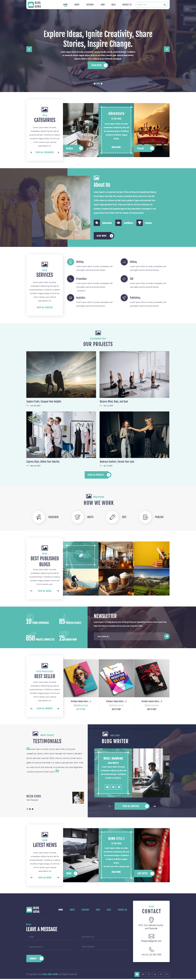 Art Blog WordPress Theme