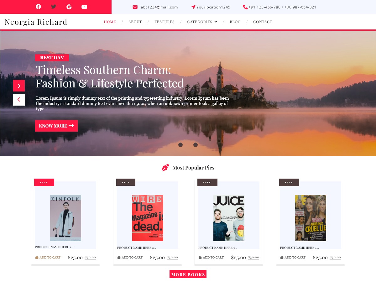 Free Magazine WordPress Theme
