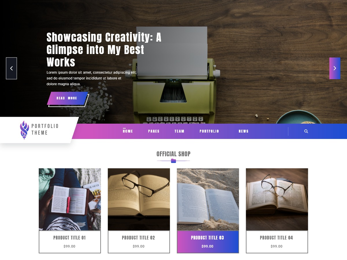 Free Portfolio WordPress Theme