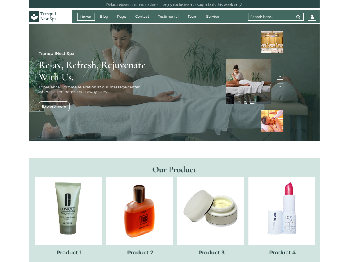 Free Wellness Centre WordPress Theme