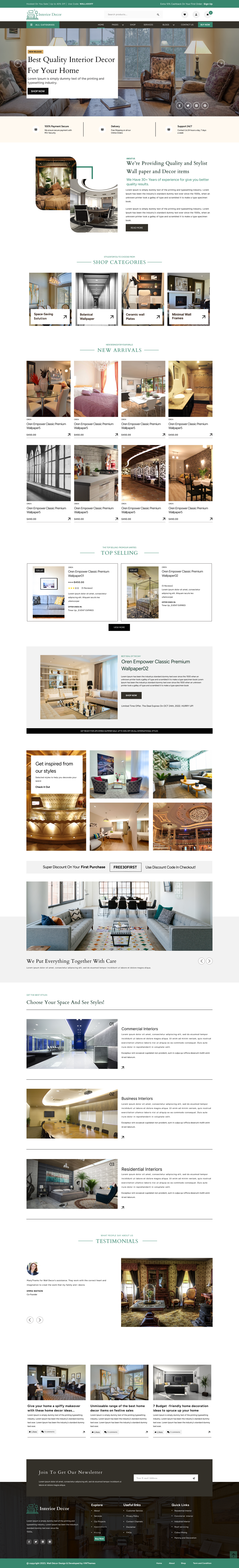 Interior WordPress Theme