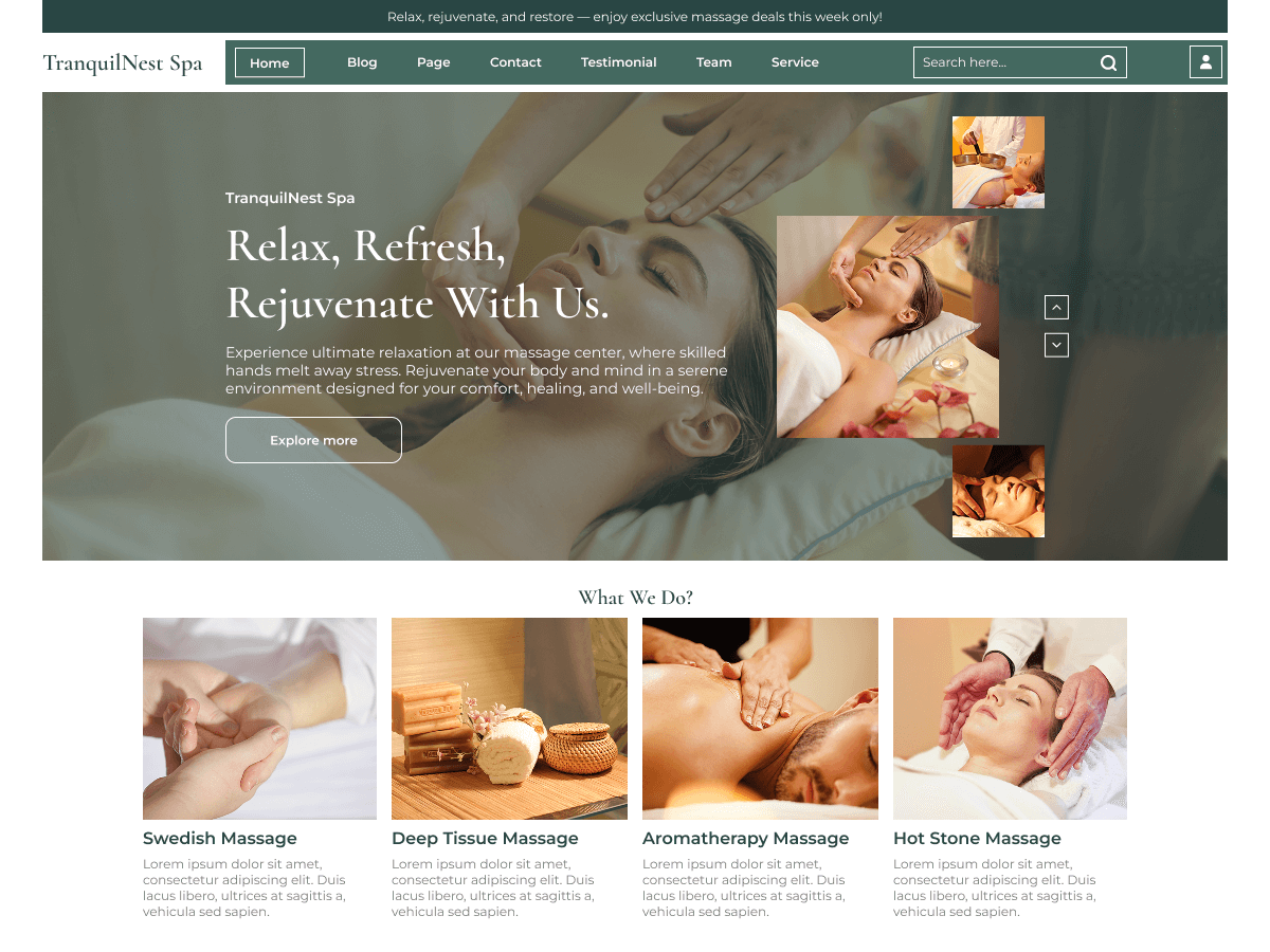 Massage Wellness Retreat