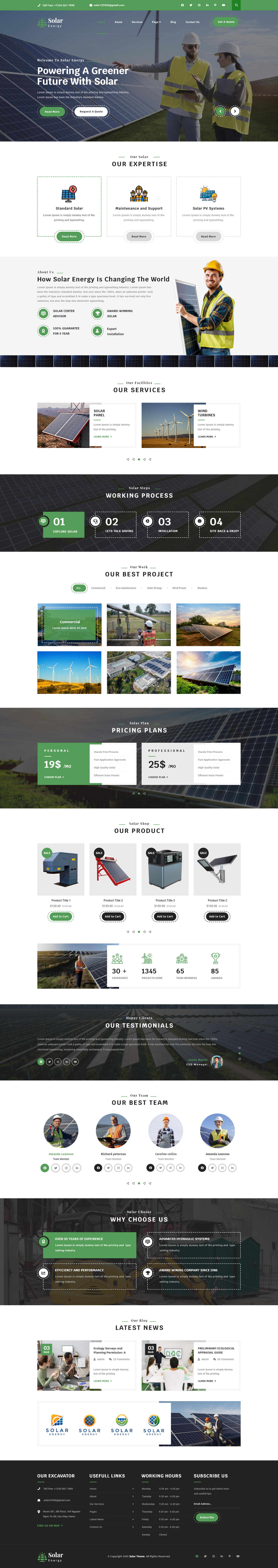 Solar Energy WordPress Theme
