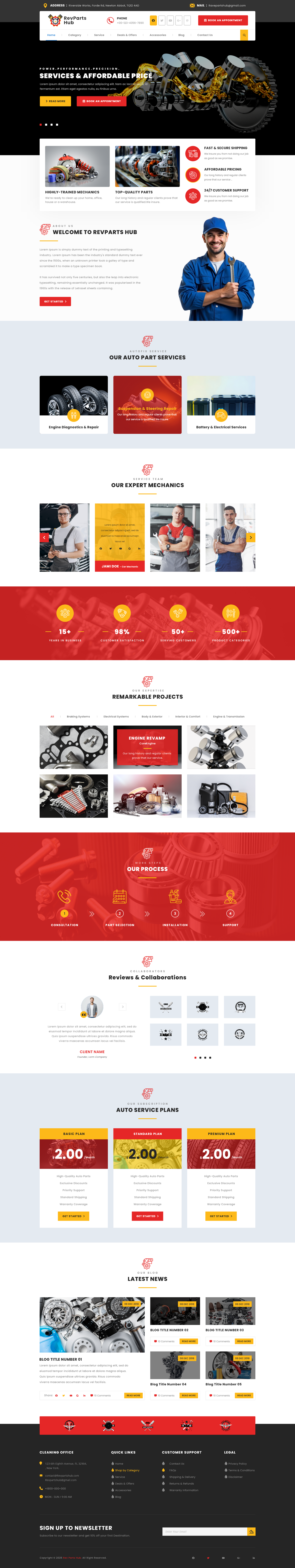 Auto Parts WordPress Theme
