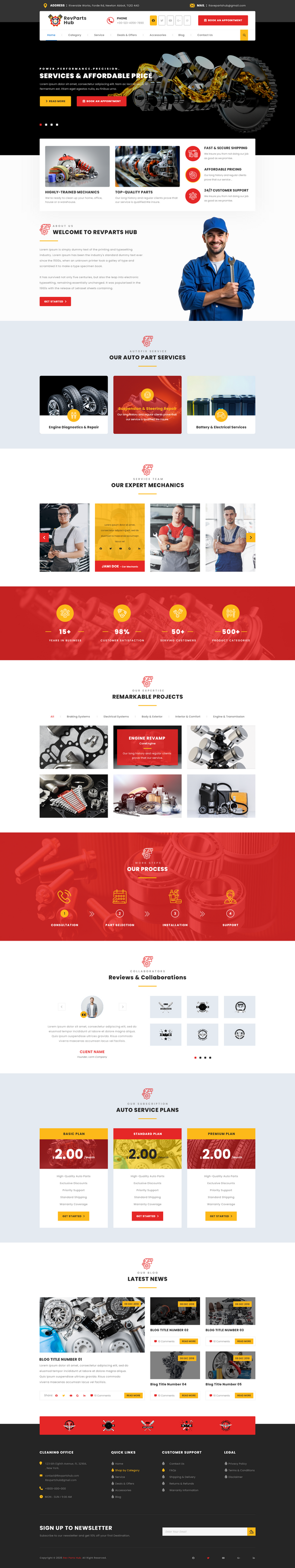 Auto Parts WordPress Theme