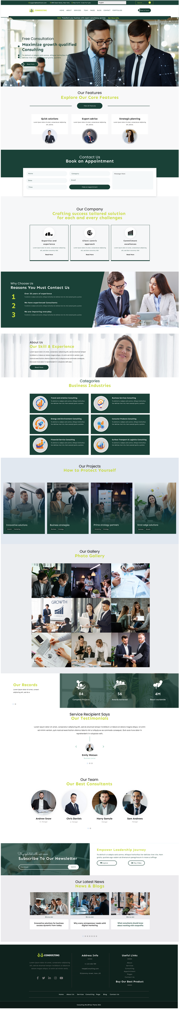 Elegant Consultancy WordPress Theme