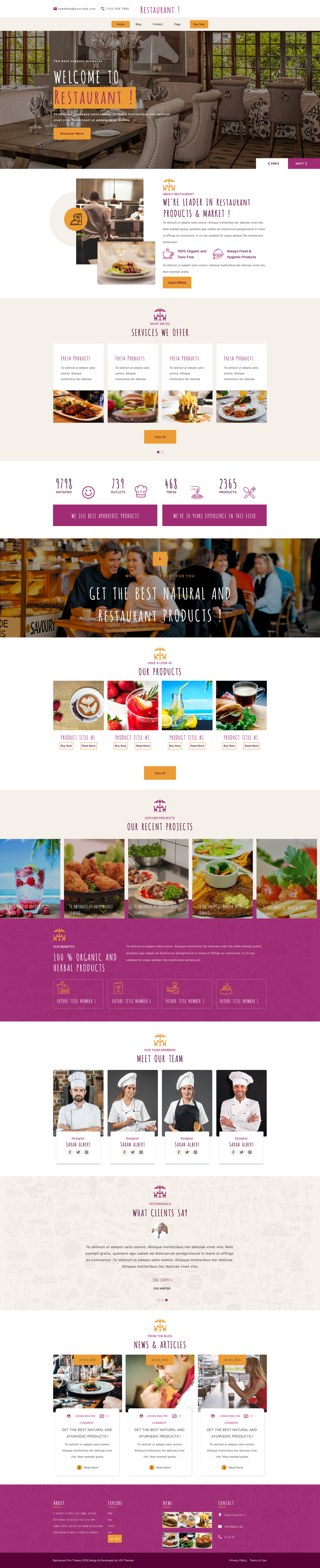 Continental Restaurant WordPress Theme | For Dining Sites – revolution WP