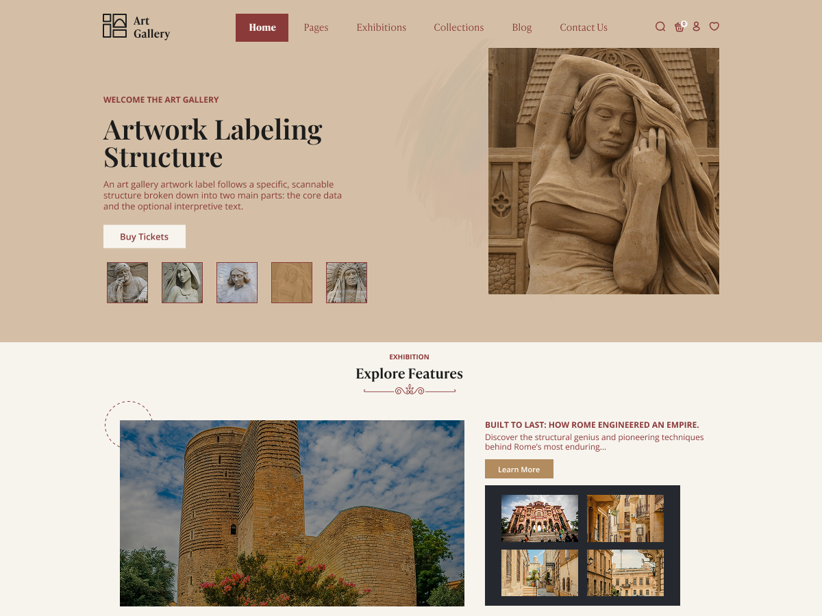 Free Art Gallery WordPress Theme
