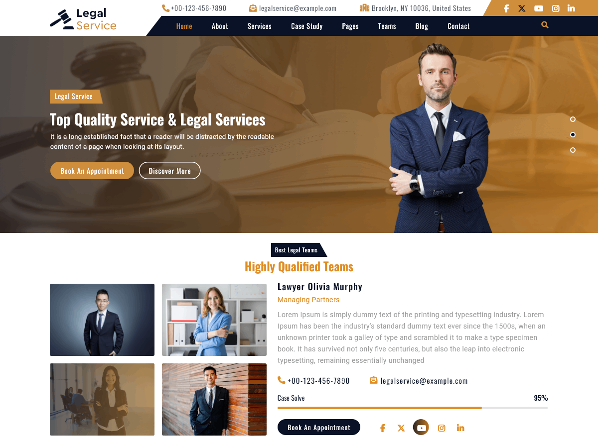 Free Legal WordPress Theme