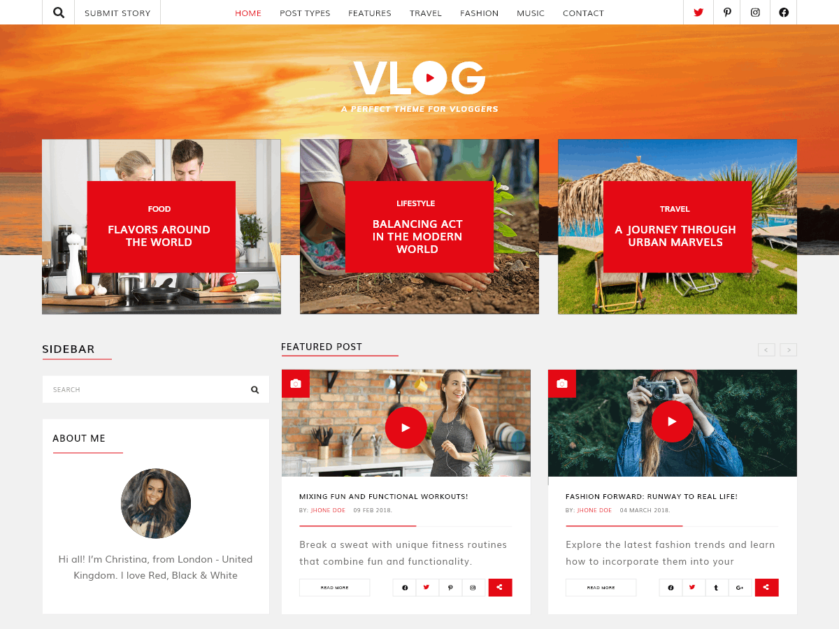 Free Video WordPress Theme Responsive & SEOFriendly Template