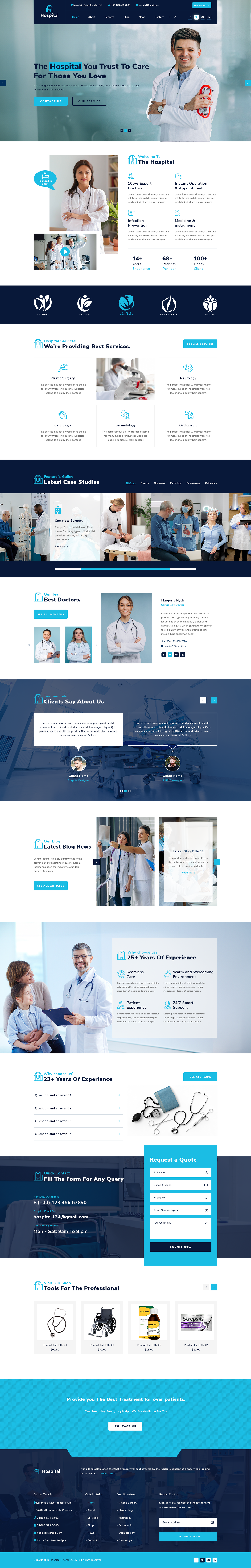 Hospital WordPress Theme