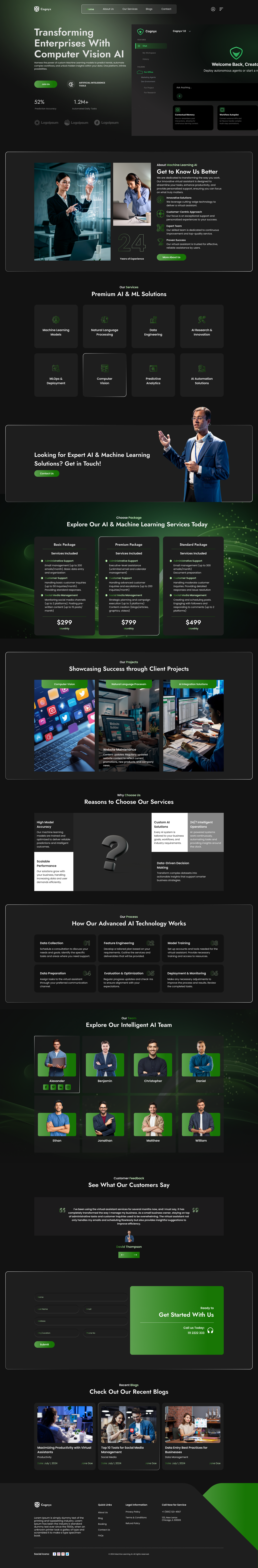 Machine Learning WordPress Theme
