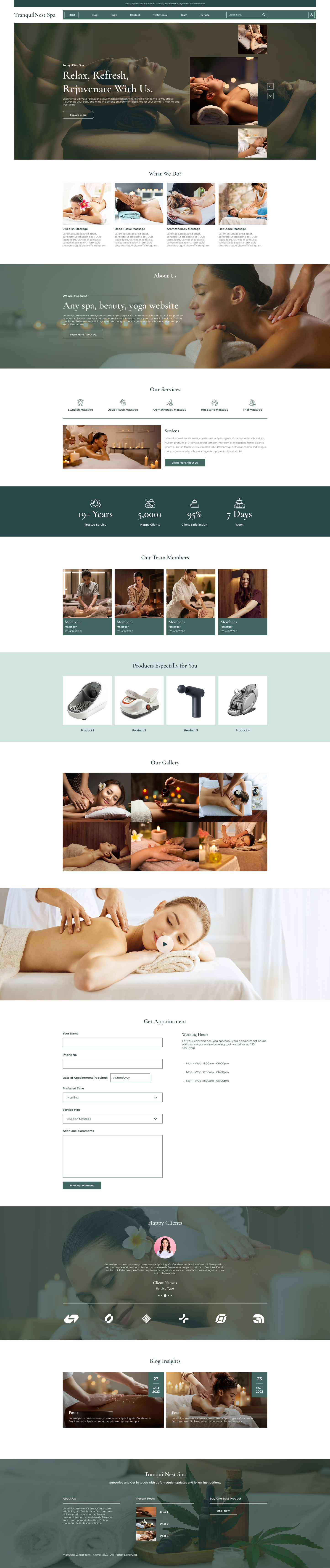Massage WordPress Theme