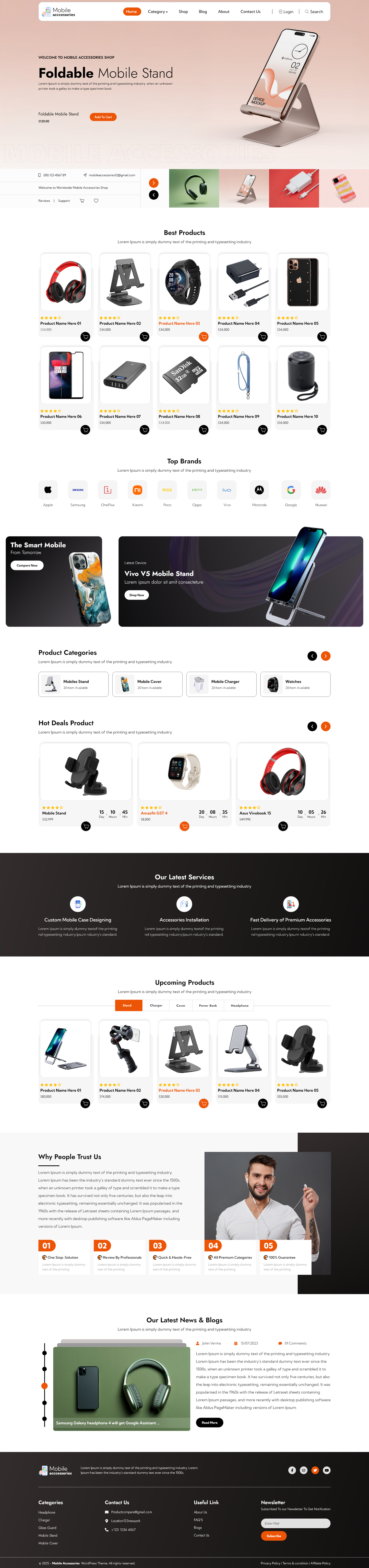 Mobile Accessories WordPress Theme 