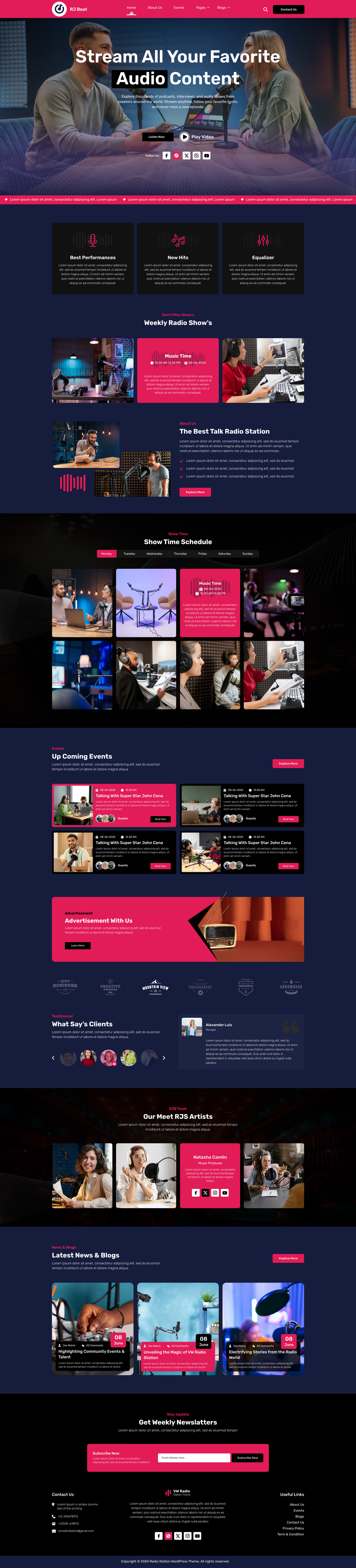 Radio WordPress Theme