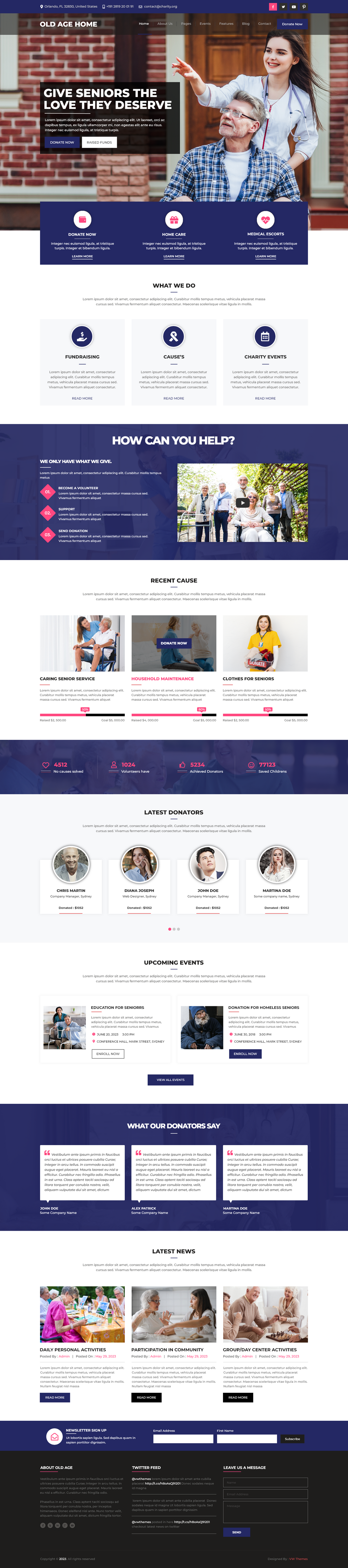 Senior Care WordPress Theme