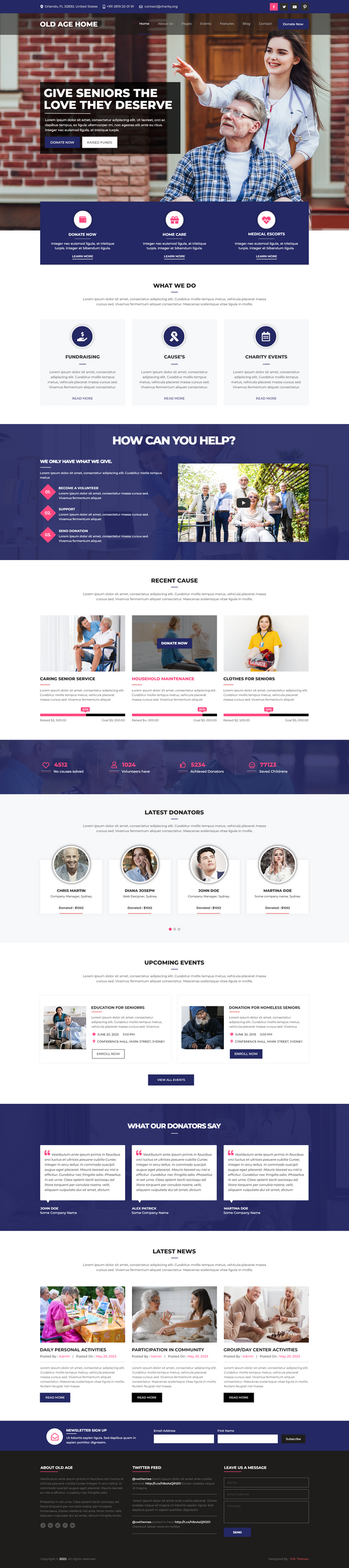 Senior Care WordPress Theme